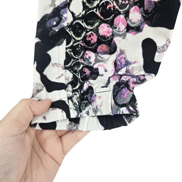 Eva Varro Mixed Animal Print Jogger Pants Multicolor Women’s Size M Preppy Artsy - Picture 4 of 8